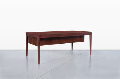 Danish Modern Rosewood “Diplomat” Desk by Finn Juhl for France and Son
