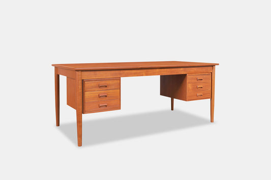 Danish Modern Teak Desk Model #130 by Børge Mogensen for Søborg Møbler