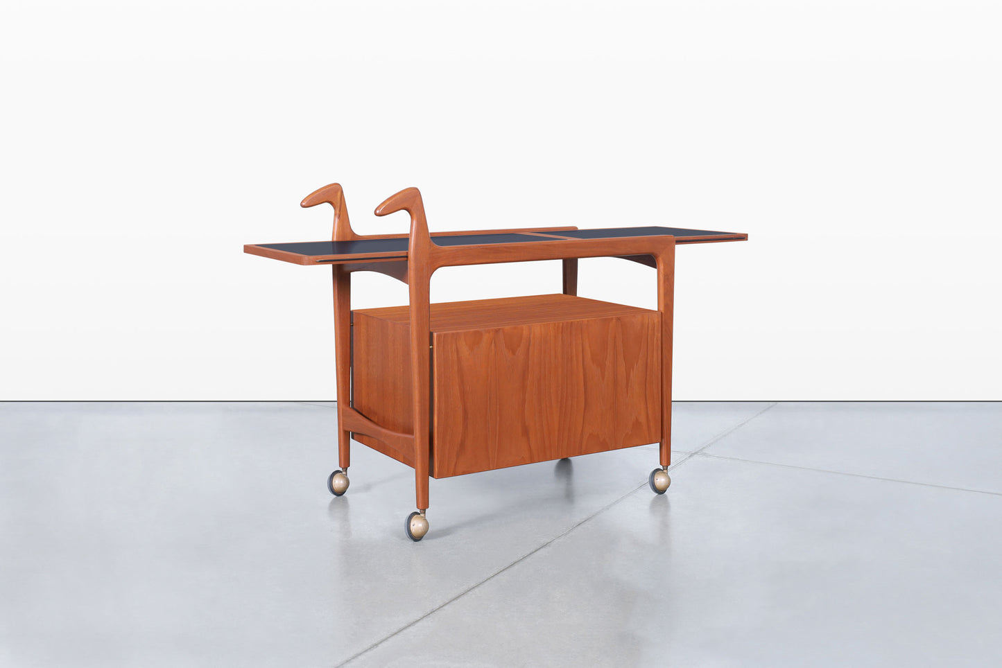 Danish Modern Teak Extendable Bart Cart by Falster Mobelfabrik