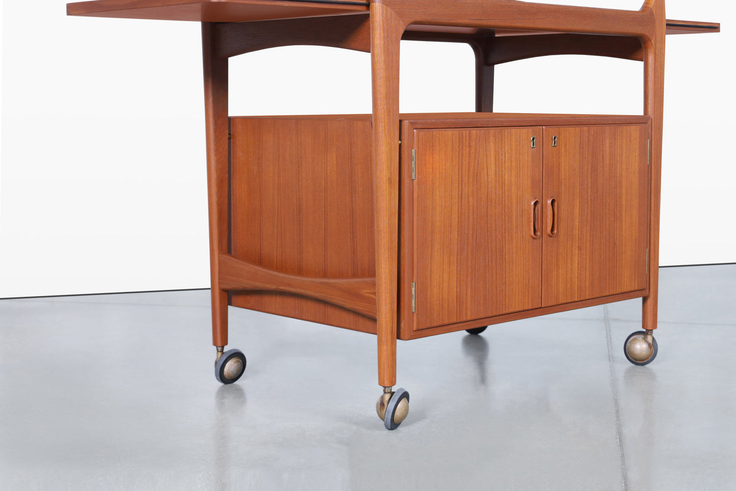 Danish Modern Teak Extendable Bart Cart by Falster Mobelfabrik
