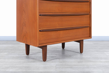 Danish Modern Teak Highboy by Svend A. Madsen for Falster