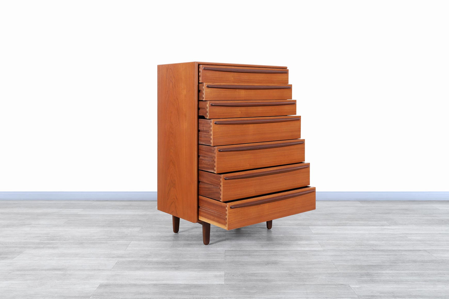 Danish Modern Teak Highboy by Svend A. Madsen for Falster