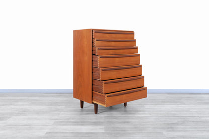 Danish Modern Teak Highboy by Svend A. Madsen for Falster