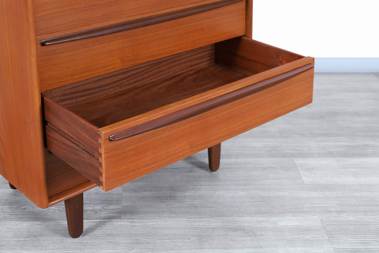 Danish Modern Teak Highboy by Svend A. Madsen for Falster