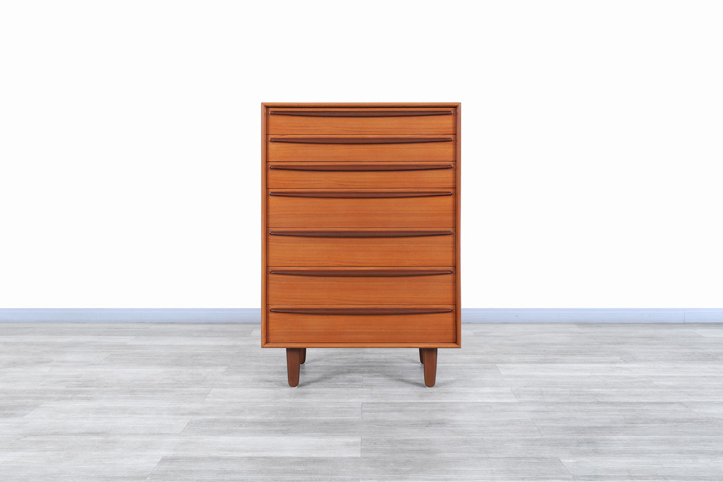 Danish Modern Teak Highboy by Svend A. Madsen for Falster