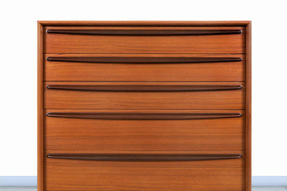 Danish Modern Teak Highboy by Svend A. Madsen for Falster