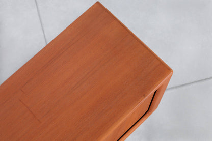 Danish Modern Teak Tambour Door Credenza by Dyrlund