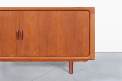 Danish Modern Teak Tambour Door Credenza by Dyrlund