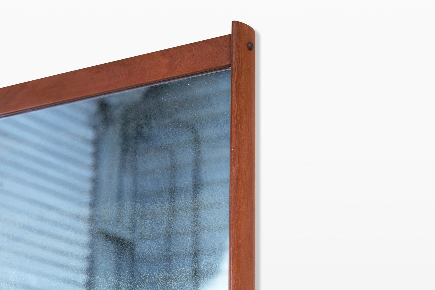 Danish Modern Teak Wall-Mounted Mirror with Shelf by Kai Kristiansen