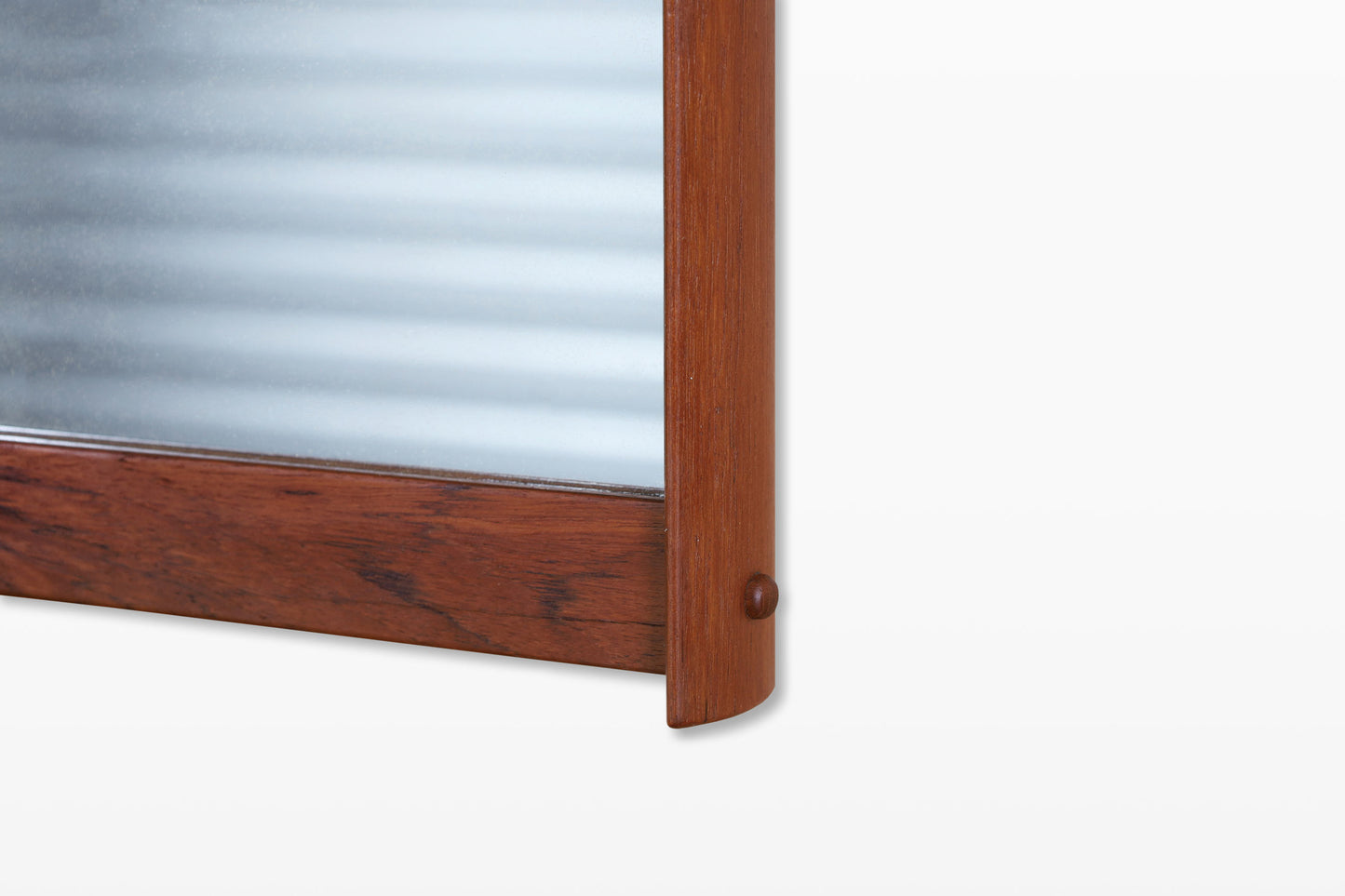 Danish Modern Teak Wall-Mounted Mirror with Shelf by Kai Kristiansen