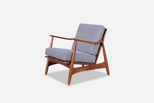 Danish Modern Walnut Lounge Chair by Torben Strandgaard