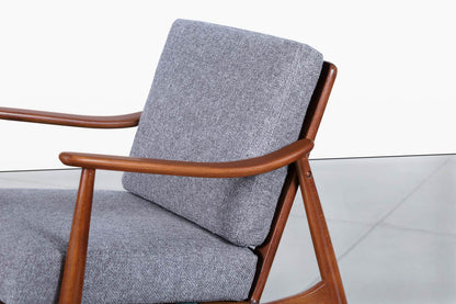 Danish Modern Walnut Lounge Chair by Torben Strandgaard