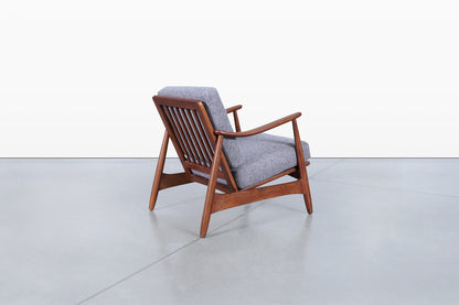 Danish Modern Walnut Lounge Chair by Torben Strandgaard