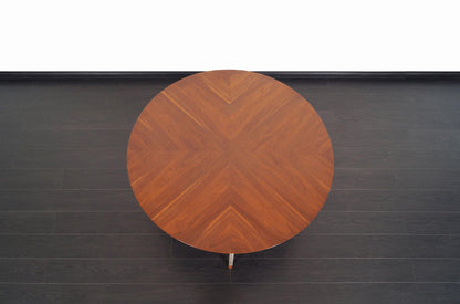 Mid-Century Walnut and Brushed Steel Table by Jack Cartwright
