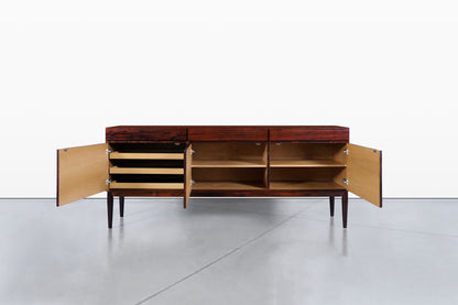 Danish Modern Brazilian Rosewood Credenza by Ib Kofod Larsen