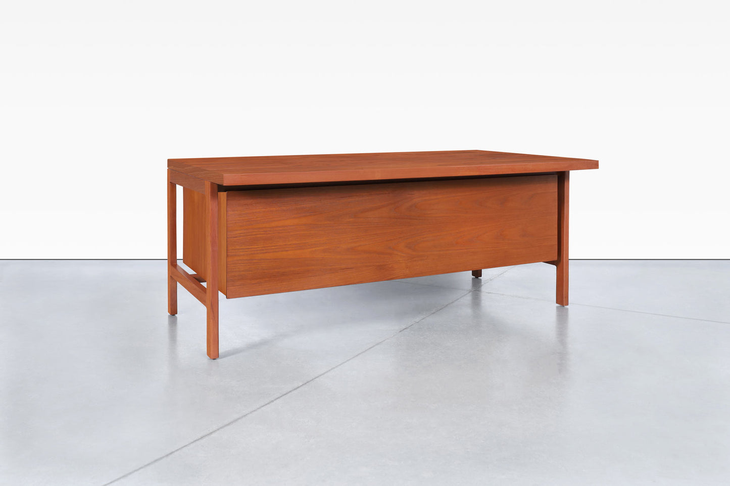 Danish Modern Executive Teak Desk by Arne Vodder for H.P. Hansen