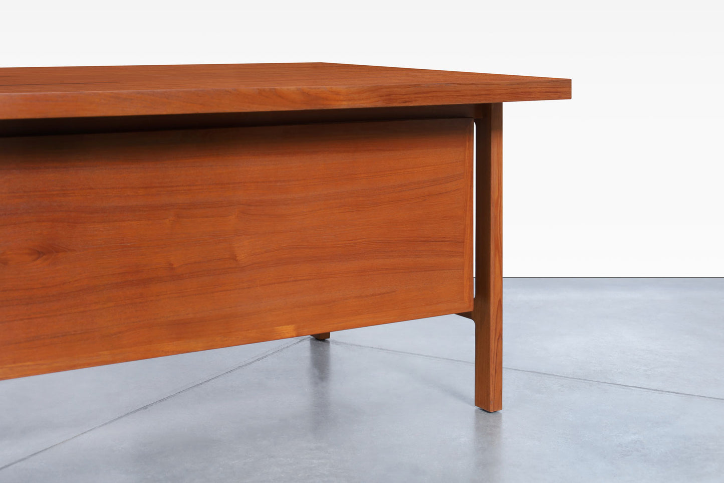 Danish Modern Executive Teak Desk by Arne Vodder for H.P. Hansen