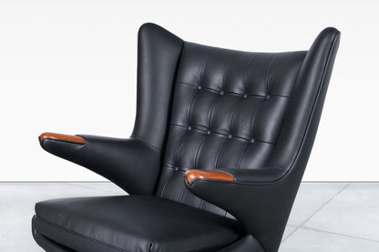 Danish Modern Leather "Papa Bear" Chair by Hans J. Wegner for A.P. Stolen