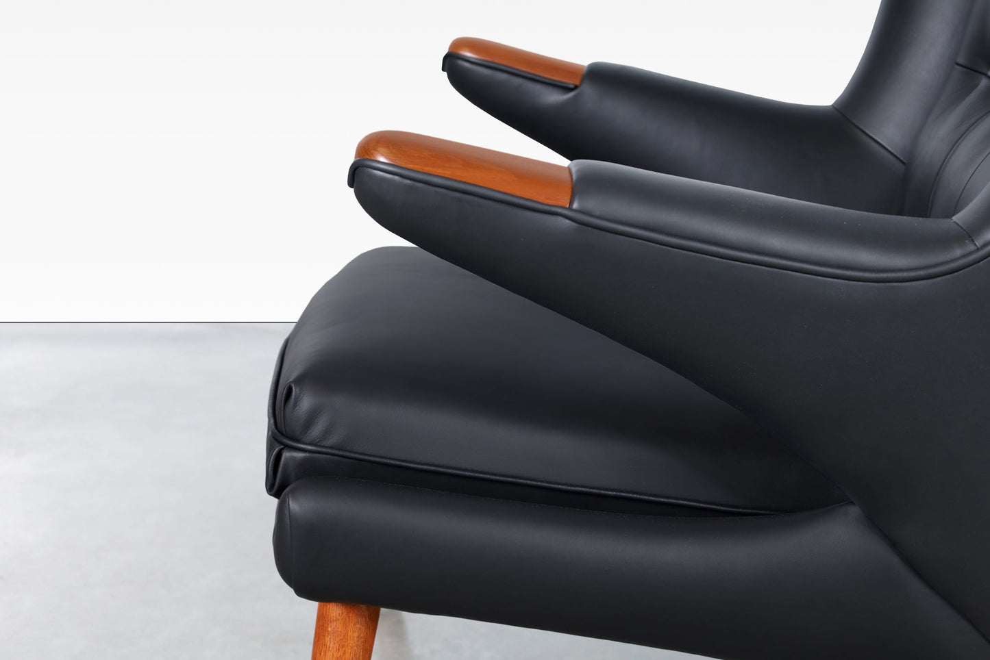 Danish Modern Leather "Papa Bear" Chair by Hans J. Wegner for A.P. Stolen