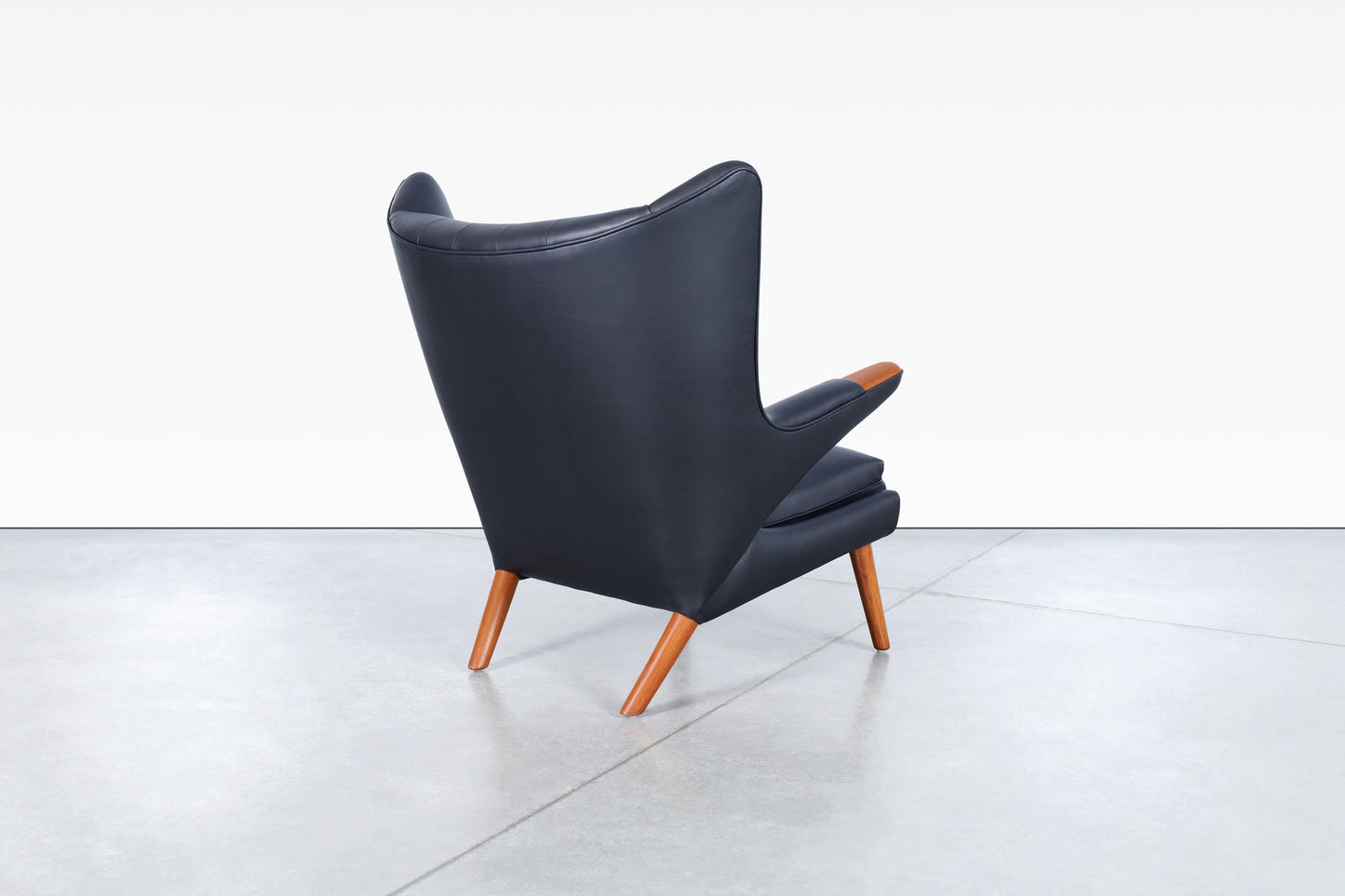 Danish Modern Leather "Papa Bear" Chair by Hans J. Wegner for A.P. Stolen