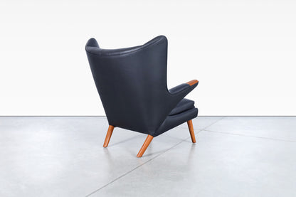 Danish Modern Leather "Papa Bear" Chair by Hans J. Wegner for A.P. Stolen