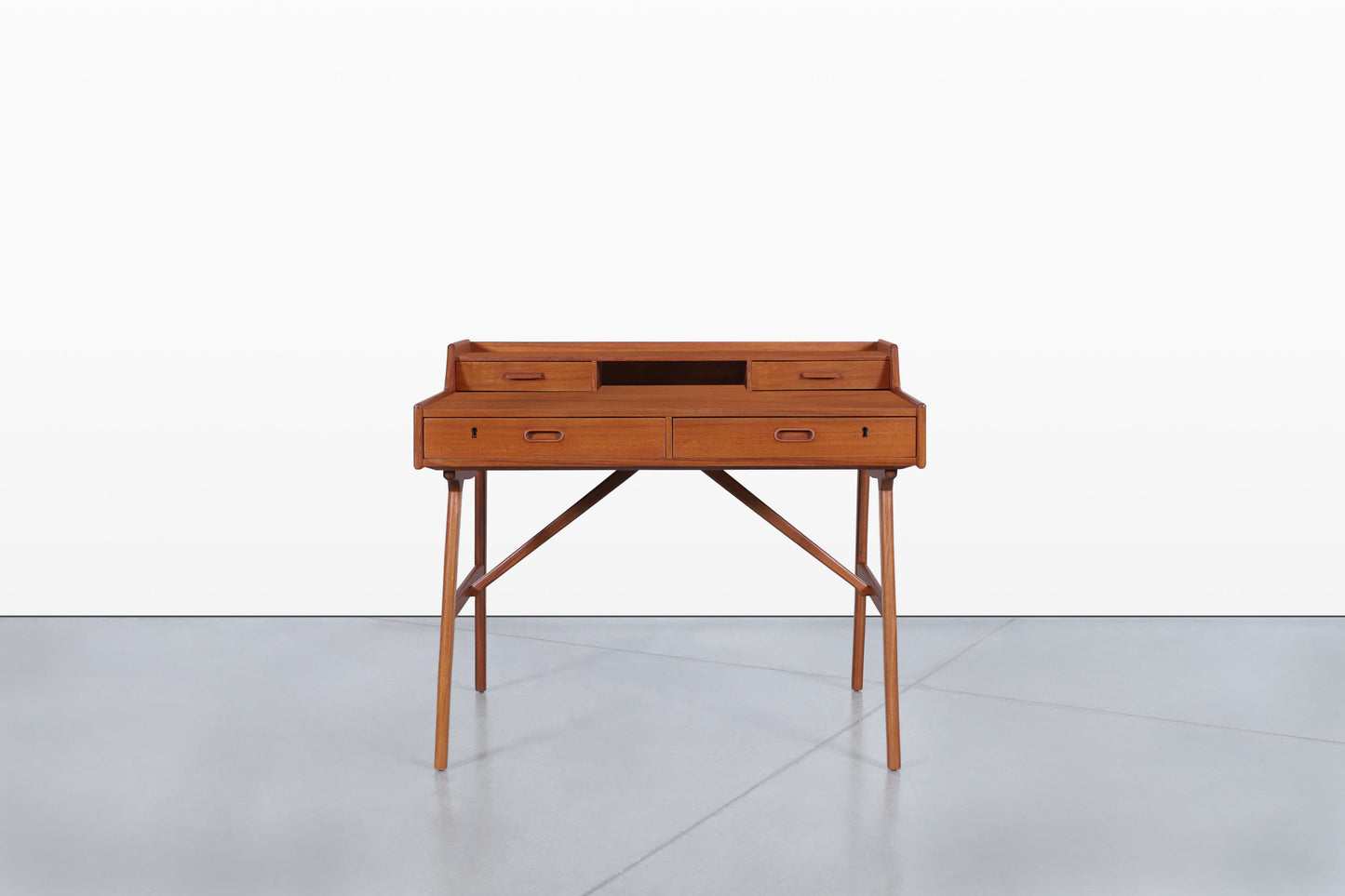 Danish Modern Teak Desk Model #64 by Arne Wahl Iversen