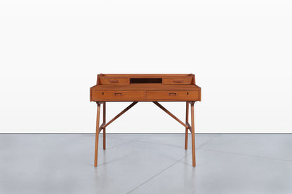 Danish Modern Teak Desk Model #64 by Arne Wahl Iversen