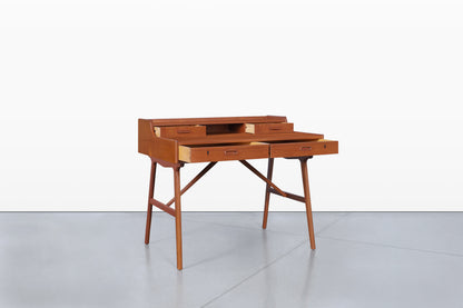 Danish Modern Teak Desk Model #64 by Arne Wahl Iversen