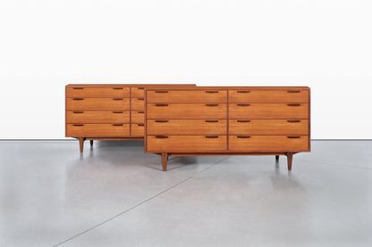 Danish Modern Teak “Jutland” Dressers by Ib Kofod Larsen, 2 Available