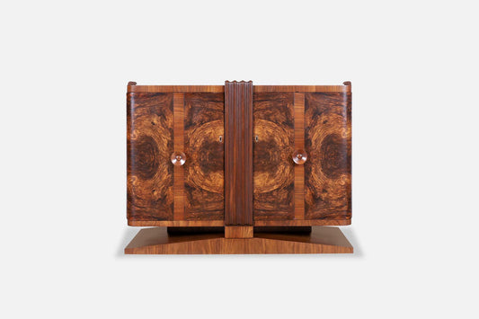 French Art Deco Walnut Sideboard