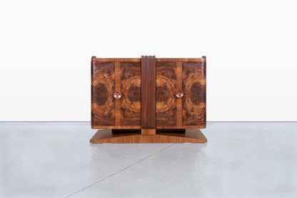 French Art Deco Walnut Sideboard
