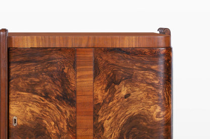 French Art Deco Walnut Sideboard