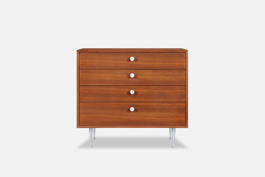 George Nelson Walnut Thin Edge Chest of Drawers for Herman Miller