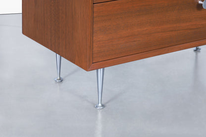George Nelson Walnut Thin Edge Chest of Drawers for Herman Miller