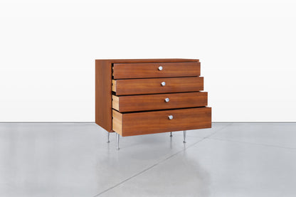 George Nelson Walnut Thin Edge Chest of Drawers for Herman Miller