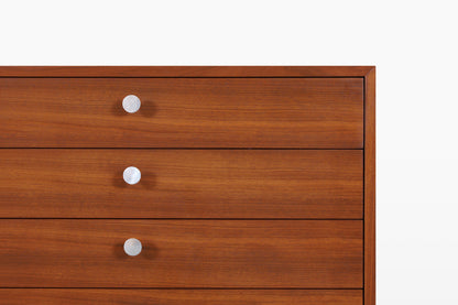George Nelson Walnut Thin Edge Chest of Drawers for Herman Miller