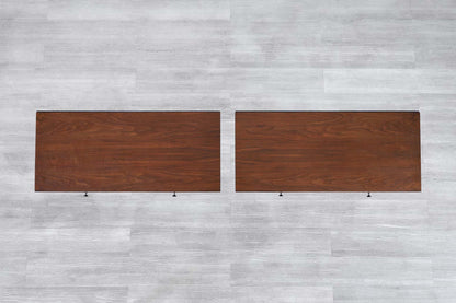 Glenn of California Walnut Nightstands by Milo Baughman