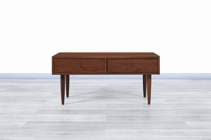 Glenn of California Walnut Nightstands by Milo Baughman