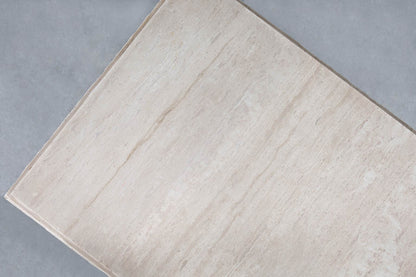 Italian Modern Live-Edge Travertine Coffee Table by Stone International