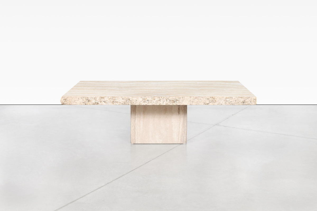 Table à café rustique moderne, travertine, 80 x 40 x 40 cm | Fabriqué en panneau de particules 100% mélamine, épaisseur Table à café rustique moderne, travertine, 80 x 40 x 40 cm | Fabriqué en panneau de particules 100% mélamine, épaisseur