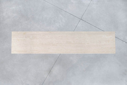 Italian Modernist Travertine Console Table