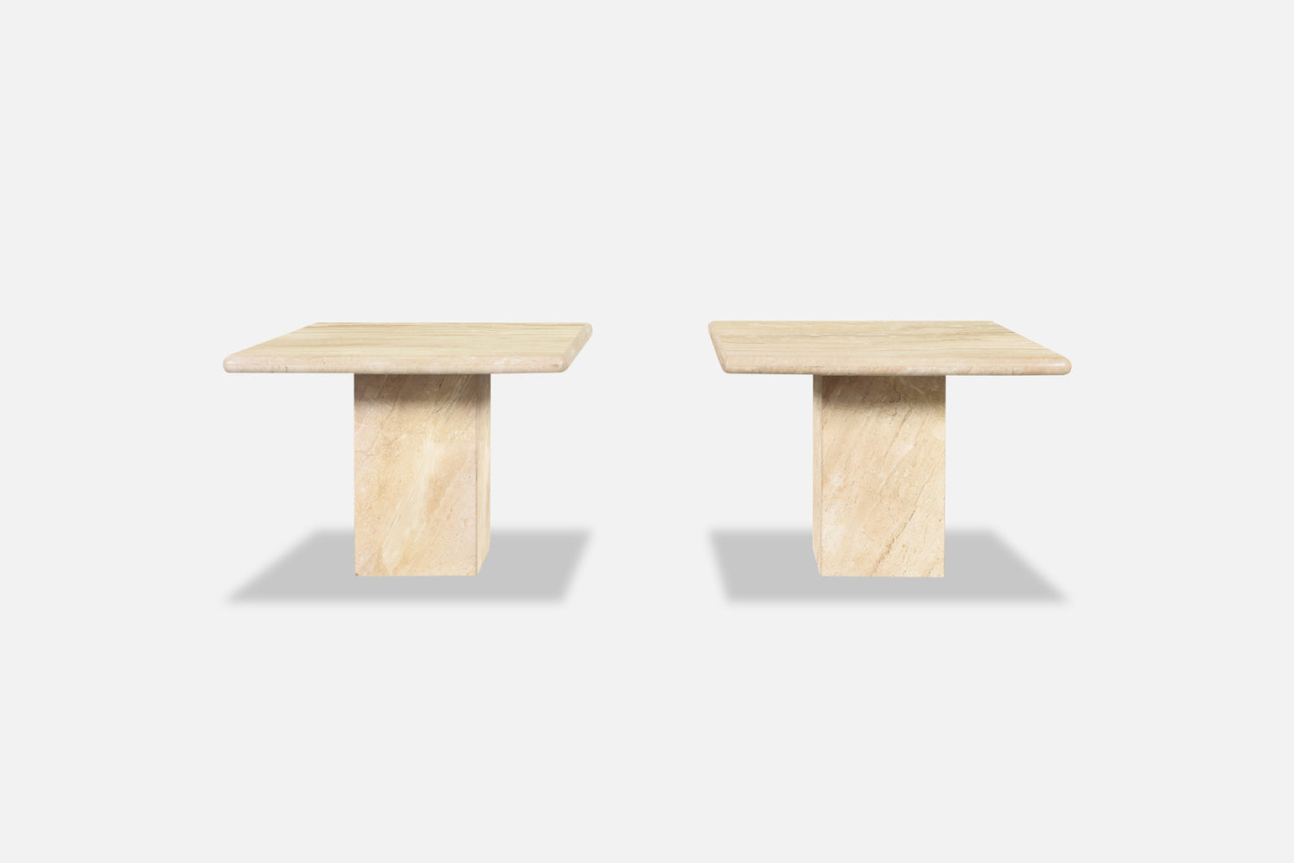 Italian Modernist Marble Side Tables