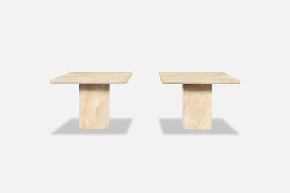 Italian Modernist Marble Side Tables