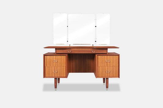 Mid-Century African Mahogany Vanity or Desk by E. Gomme for G-Plan