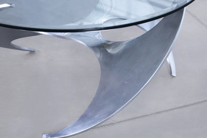 Mid-Century Aluminum Coffee Table by Knut Hesterberg for Ronald Schmitt