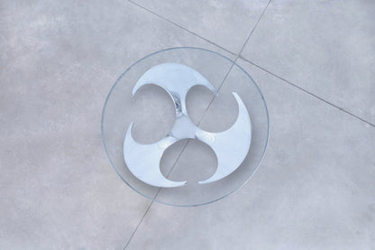 Mid-Century Aluminum Coffee Table by Knut Hesterberg for Ronald Schmitt