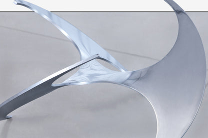 Mid-Century Aluminum Coffee Table by Knut Hesterberg for Ronald Schmitt