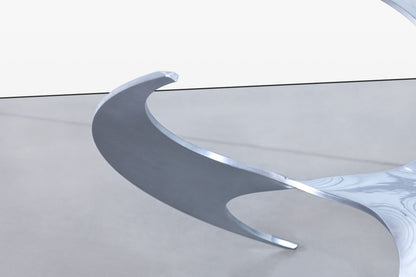 Mid-Century Aluminum Coffee Table by Knut Hesterberg for Ronald Schmitt
