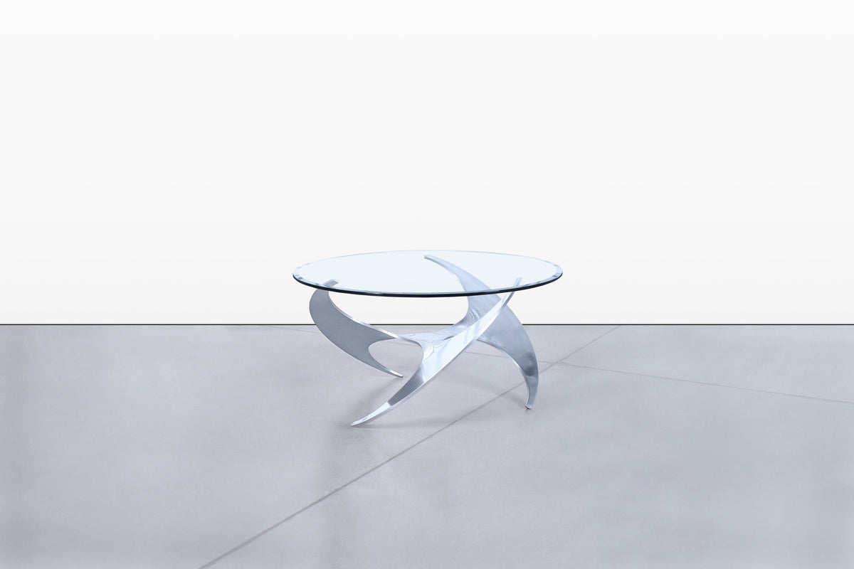 Mid-Century Aluminum Coffee Table by Knut Hesterberg for Ronald Schmitt