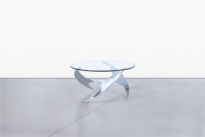 Mid-Century Aluminum Coffee Table by Knut Hesterberg for Ronald Schmitt